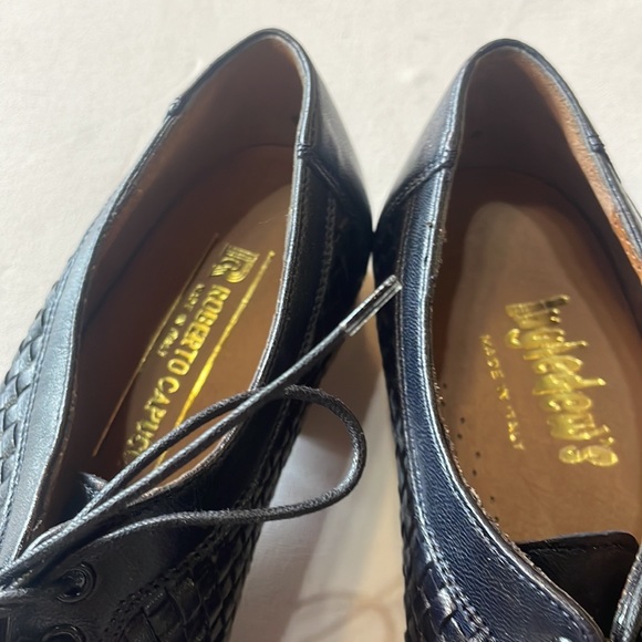 Beautiful weaved full leather lace up shoes - Picture 2 of 6